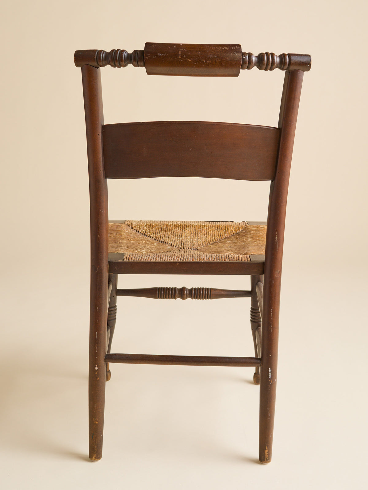 The Antique Mahogany and Rush Hall ChairsSeatingMiscellanea, etc.
