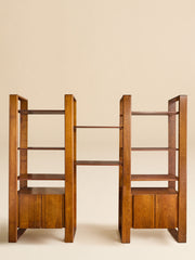 The Vintage Lou Hodges Walnut Etagere, 1980, by California Design GroupCabinets and ShelvingMiscellanea, etc.