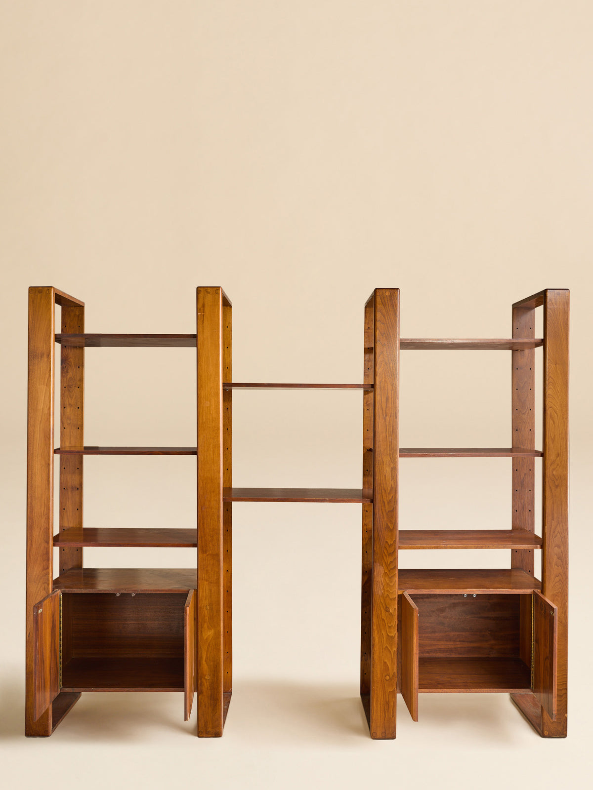 The Vintage Lou Hodges Walnut Etagere, 1980, by California Design GroupCabinets and ShelvingMiscellanea, etc.