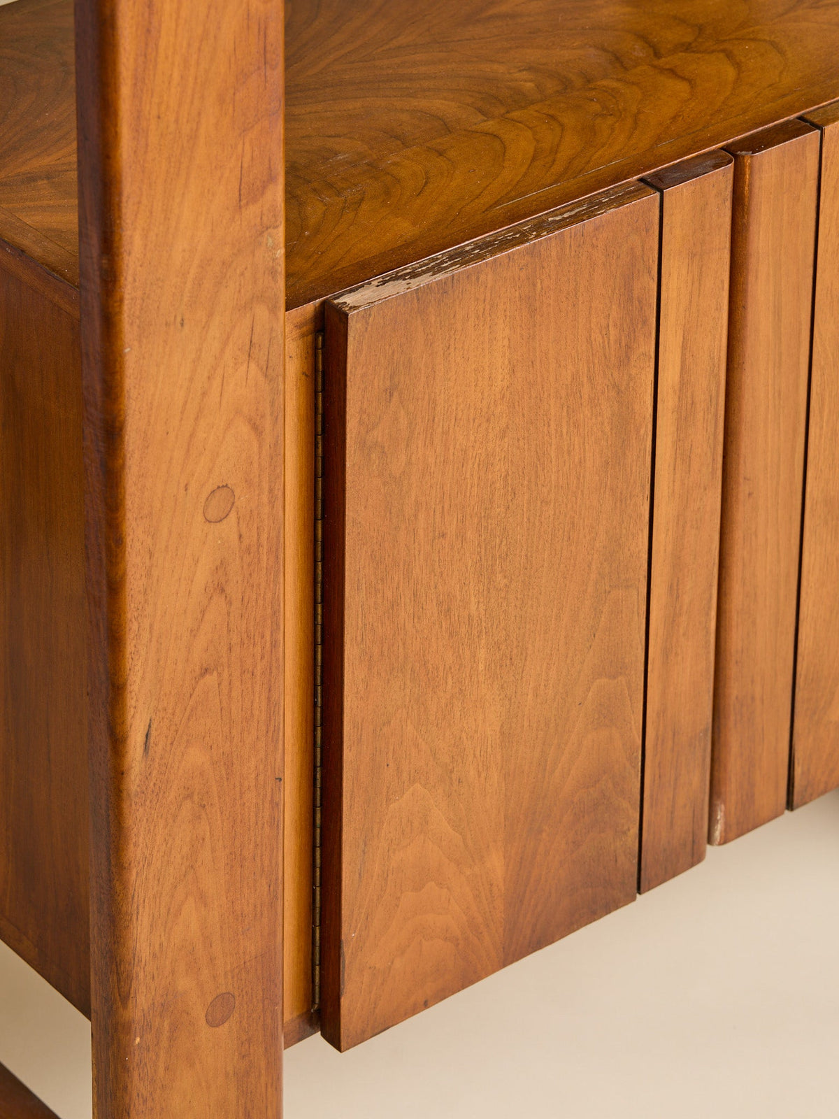 The Vintage Lou Hodges Walnut Etagere, 1980, by California Design GroupCabinets and ShelvingMiscellanea, etc.