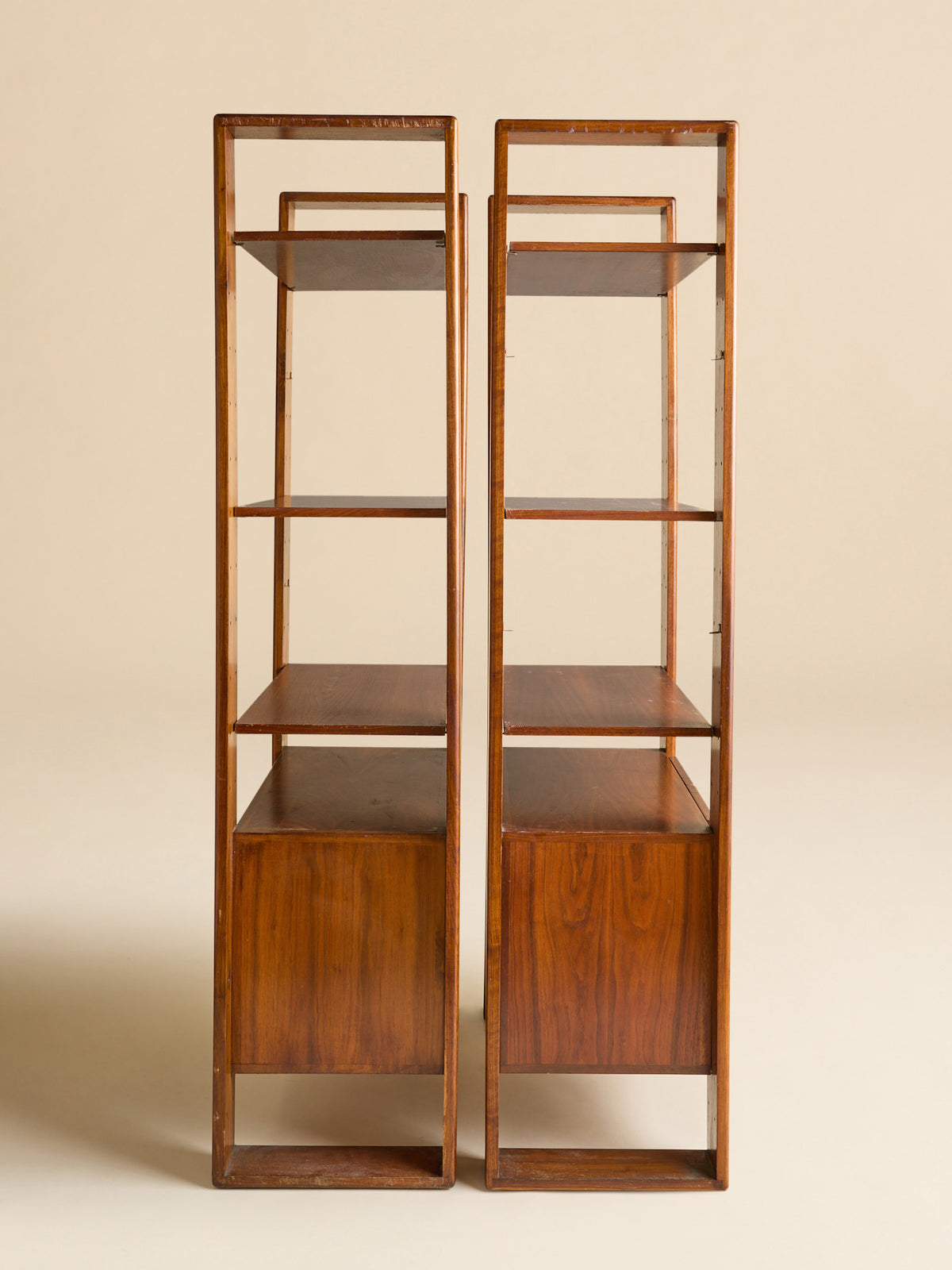 The Vintage Lou Hodges Walnut Etagere, 1980, by California Design GroupCabinets and ShelvingMiscellanea, etc.