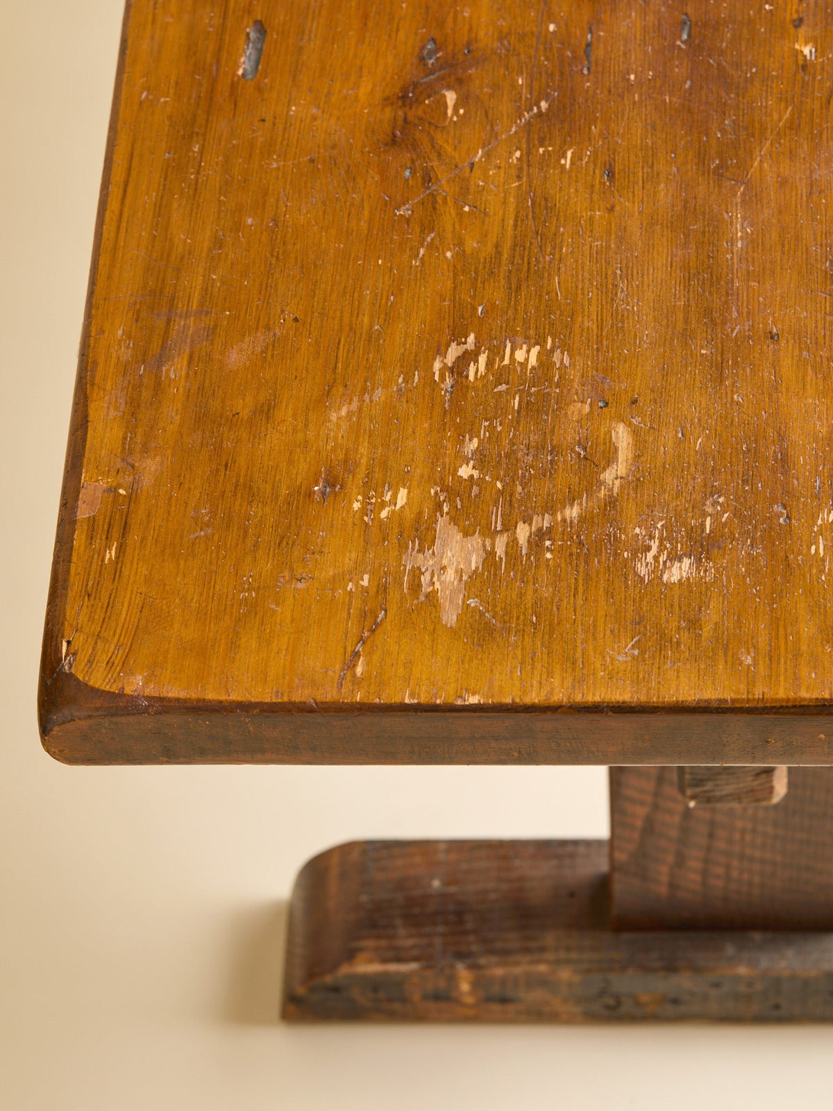 The Vintage Rustic Oak Trestle-Style Console TableConsole TablesMiscellanea, etc.